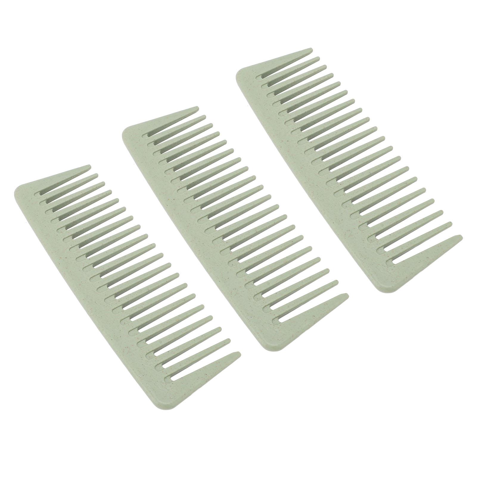 

10 шт., широкий зубчатый гребень для стеблей пшеницы, портативная эргономичная расческа для укладки волос, распутывания волос для дома