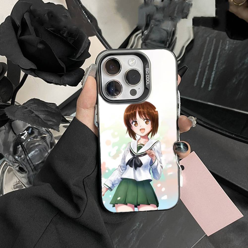 G-GIRLS U-Und P-PANZER Phone Case For IPhone 16 17 15 14 12 13 Pro Max Black Color Shockproof Cover