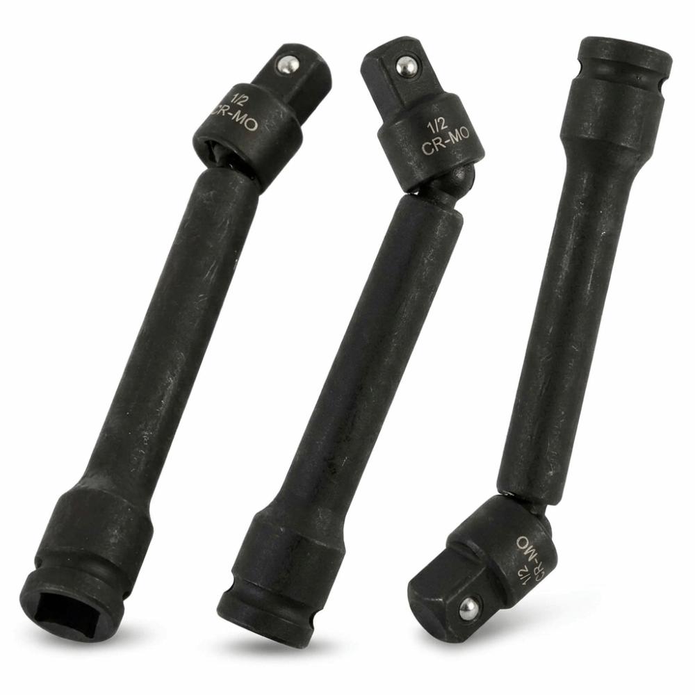 2pcs Flexible Universal Joint Swivel Socket Extension Bar  Equipment Assembly