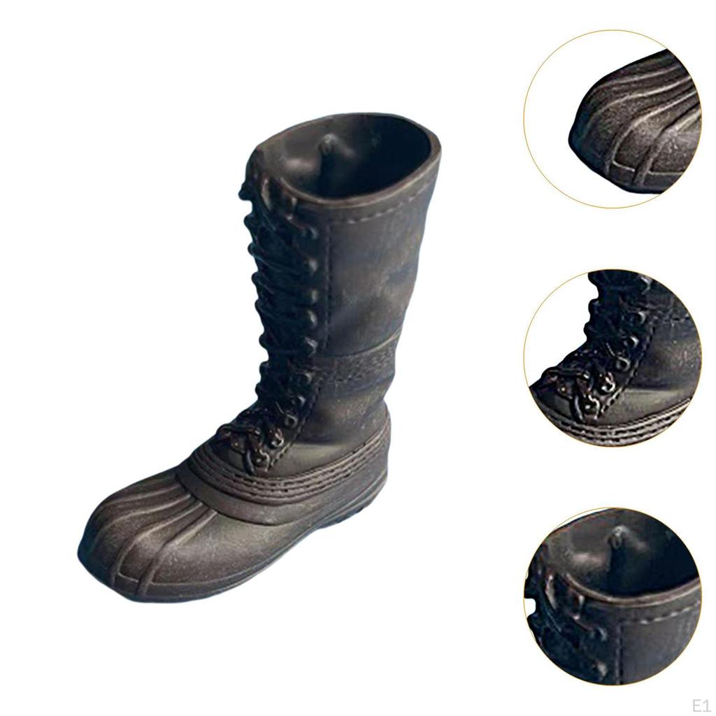 Schuhe im Maßstab 1/6, 12" Puppenmode DIY Geschenk für Erwachsene Stiefelmodell, Actionfiguren-Schuhwerk für