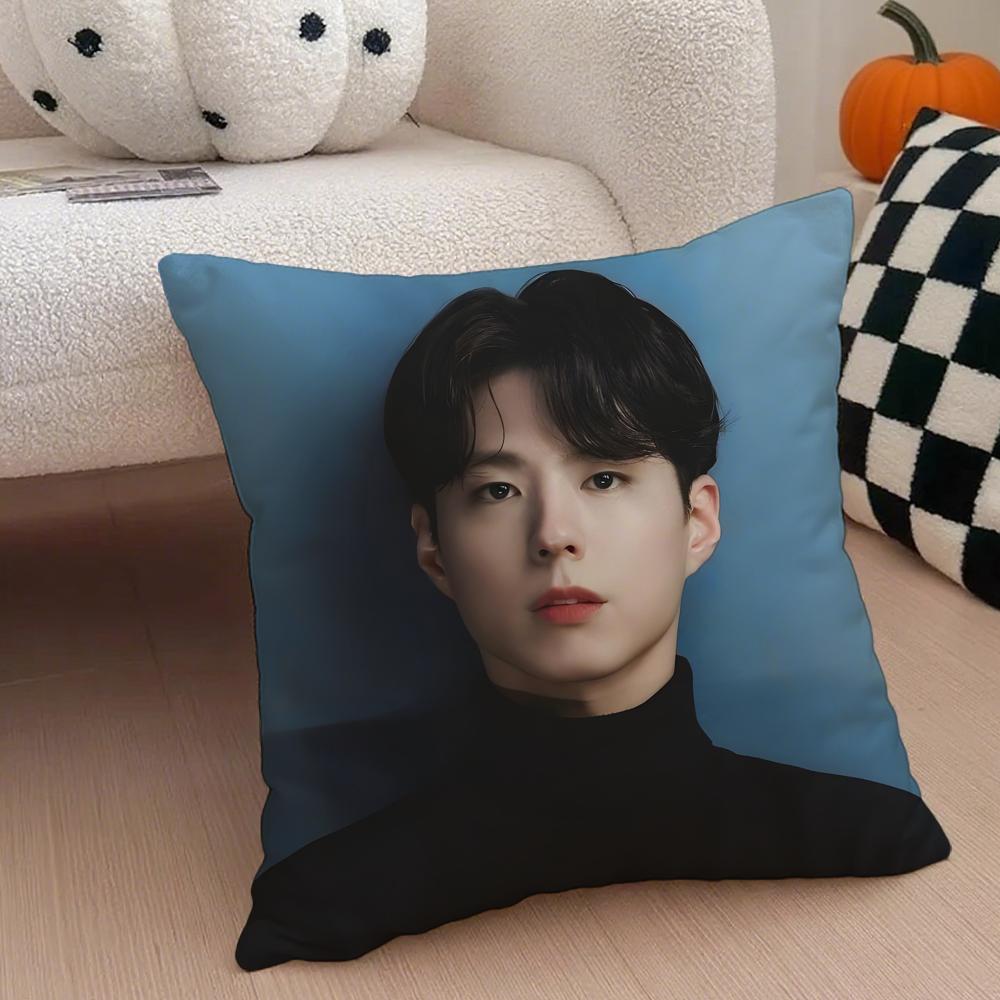 Charming Korean Handsome Actor PPark Bogum Cushion Cover Throw Pillow Cover Hidden Button Durable Polyester Chair Cushion