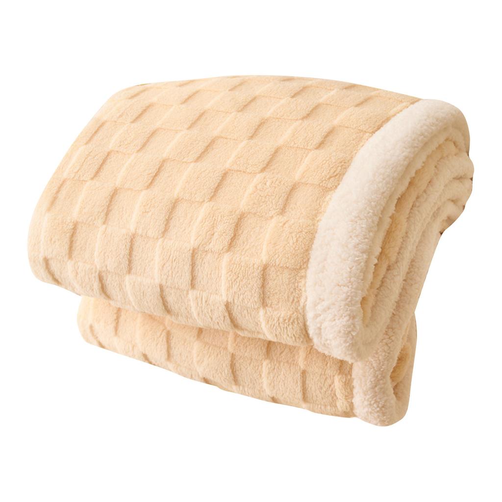 Soft Blanket, Soft Warm Thick Winter Blanket, Reversible Cozy Blanket For Bed, Sofa, Chair And Couch, Wool Blanket