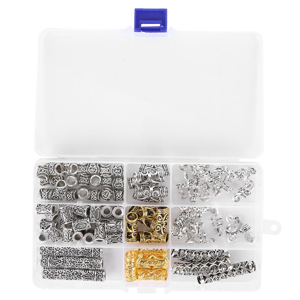 Alloy Dreadlocks Hollow Hair Rings Hair Braid Rings Fashionable Hair Decoration Accessories