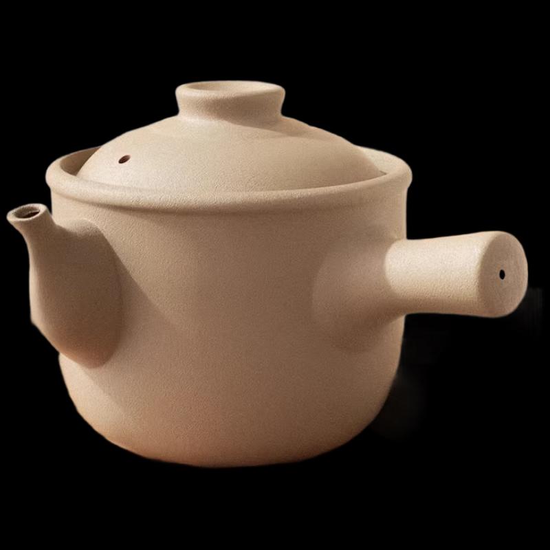Traditional Unglazed Clay Herbal Medicine Pot