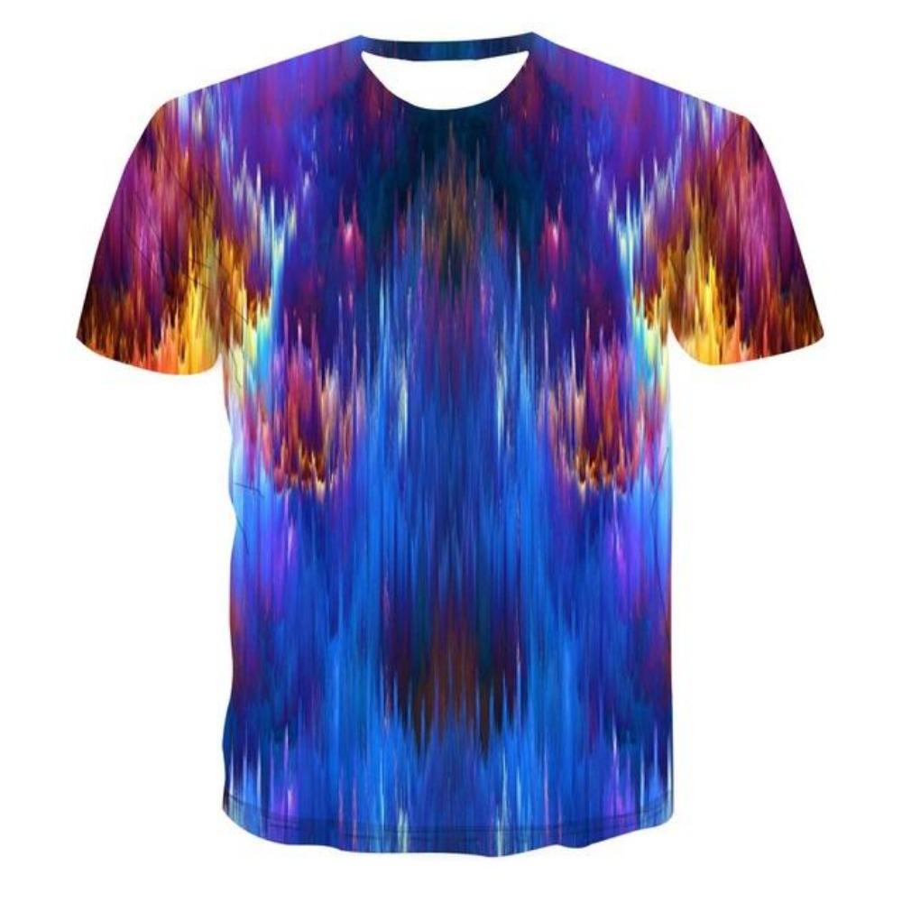 New Summer Men's 3d T-shirt Casual Short-sleeved O-neck Fashion Funny Printing T-shirt Men