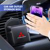 Car Air Vent Outlet Organizer Storage Bag Phone Case Box Holder Pocket For Lancer ASX Pajero Mirage Attrage Xpander