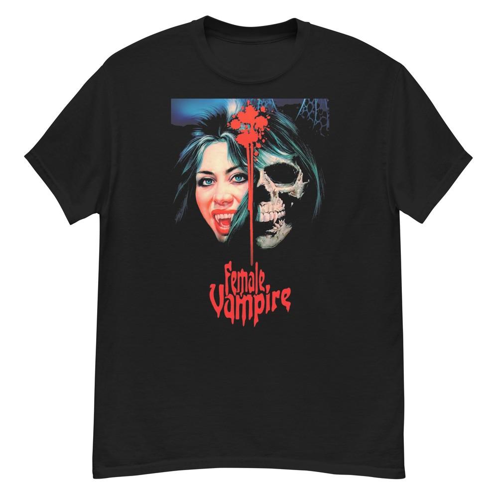 Female Vampire Cult Horror Film Fan Art T-shirt