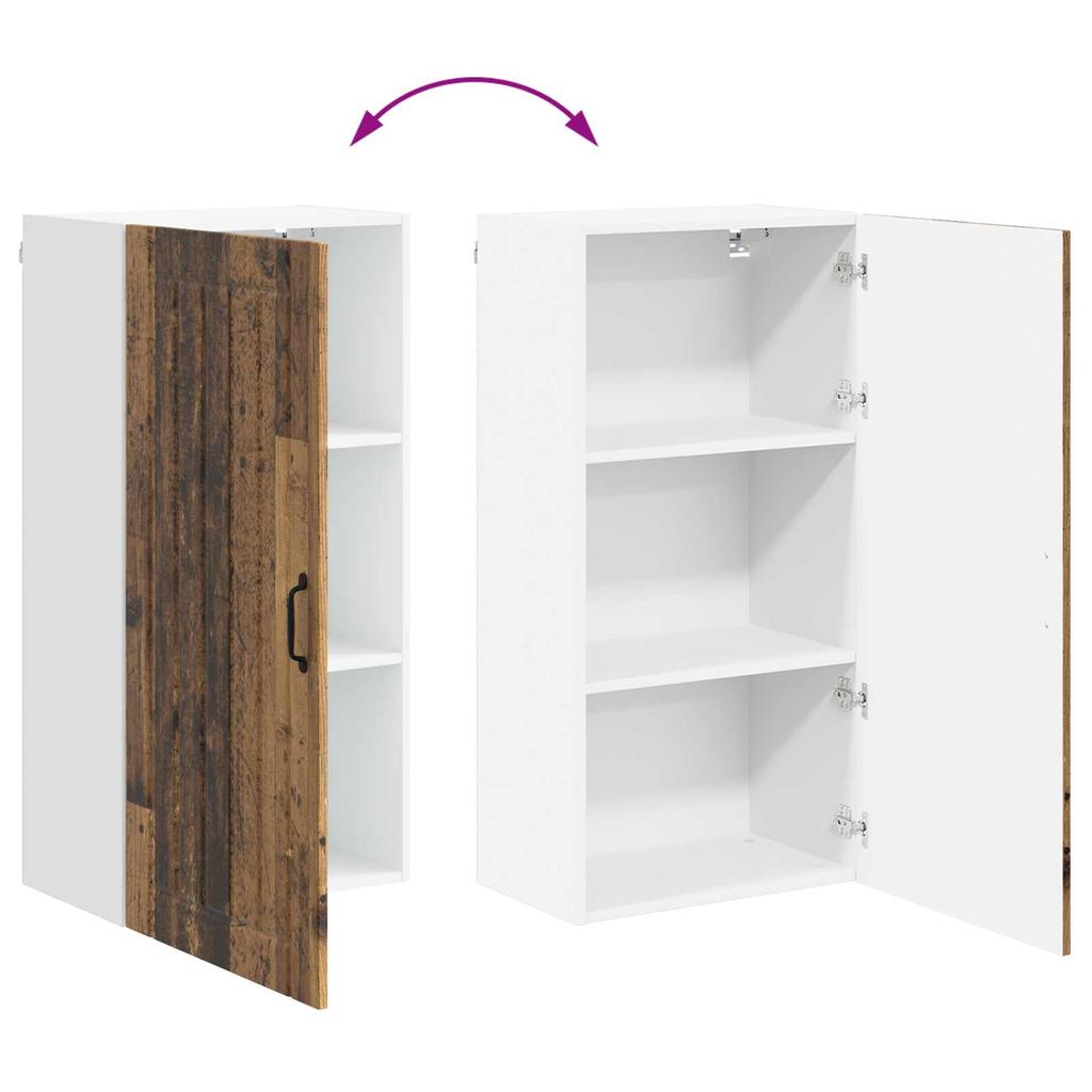 Wall Cabinet LUCCA Reclaimed Wood 50 X 31 X 100 Cm Particleboard