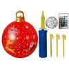 60cm Christmas Tree Hanging Ornament PVC Glow Outdoor Toy Ball Home Garden Christmas Inflatable Ball New Year Party Decoration