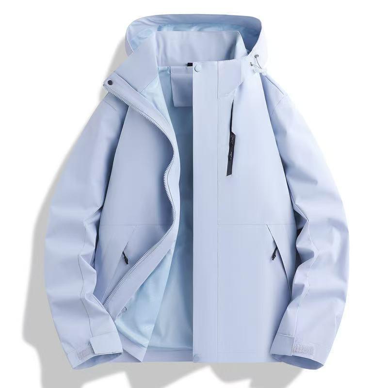 Unisex 3-in-1 Detachable Fleece-Lined Waterproof Windproof Outdoor Jacket Hiking Camping Skiing Fall Winter