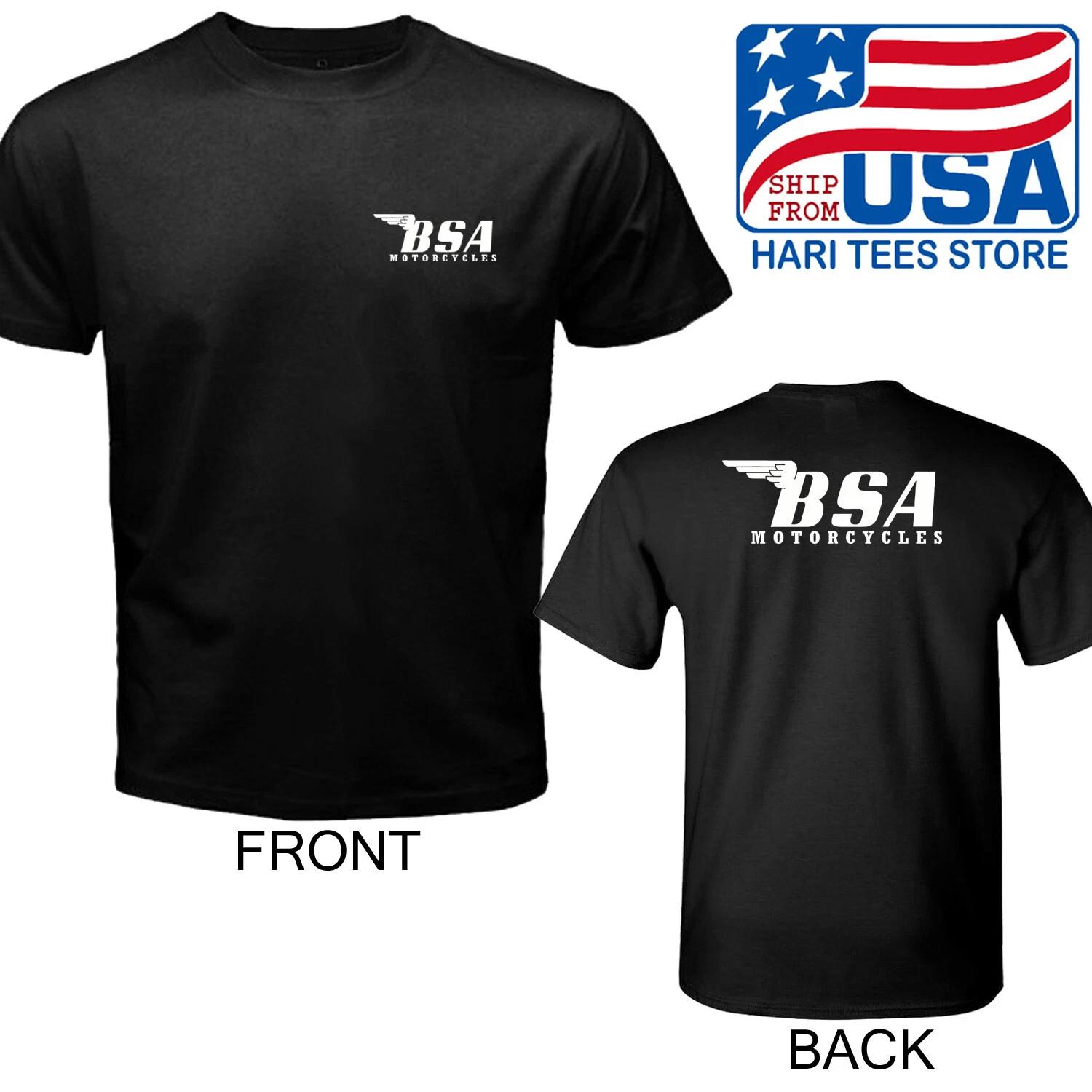 BSA Simple Motorcycles Men s Black Size S to 5XL XL