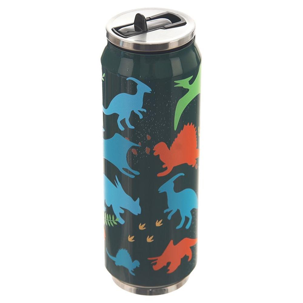 Kubek Termiczny Puszka Termos Bidon na Napoje Ciepłe Zimne Dinozaury 0,5L