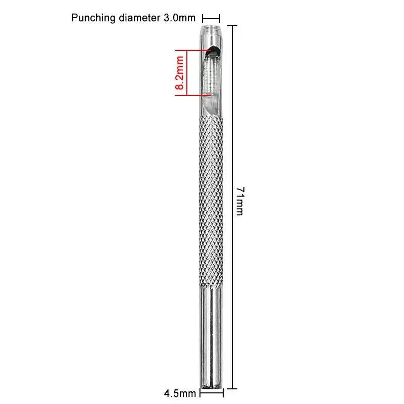 Leather Punch Tool for Belts and Straps - Ideal for Waist Belts, Shoulder Straps, Shoes, Eyelets, and Watch Straps