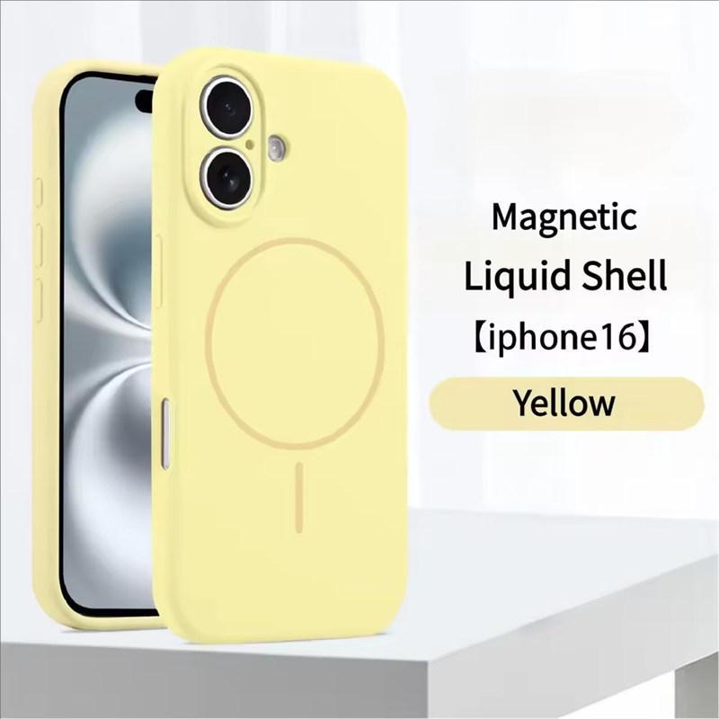 High Quality Liquid Silicone For Magsafe Case For iPhone 17 16 15 14 13 12 Pro Max Plus Magnetic Wireless Charger Fundas Protector Cover