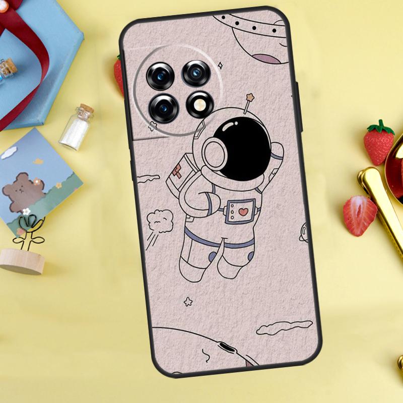 Cute galaxy Astronaut Case For Oneplus 11 8 9 10 Pro Ace 8T 9RT 10R 10T Oneplus Nord 2 2T N10 N20 CE 3 Lite Cover