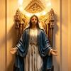 Resin Vintage Vegglampe Liten Vinget Engel/Jesus/Jomfru Maria Veggapplikasjon Middelaldersk Gotisk LED Veggdekor for Soverom Stue Gang