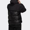 Adidas Originals Trefoil Down Regen Puff Warm Patchwork Sports Hooded Down Jacket Men Outerwear Black GE1324