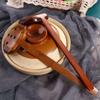 Cooking Long Handle Hot Pot Kitchen Utensil Tool Soup Spoon Wooden Spoon Colander Ramen Spoon