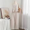 Elegantes zweiteiliges Set im französisch-koreanischen Stil: Schickes, jugendlich wirkendes Petite-Ensemble