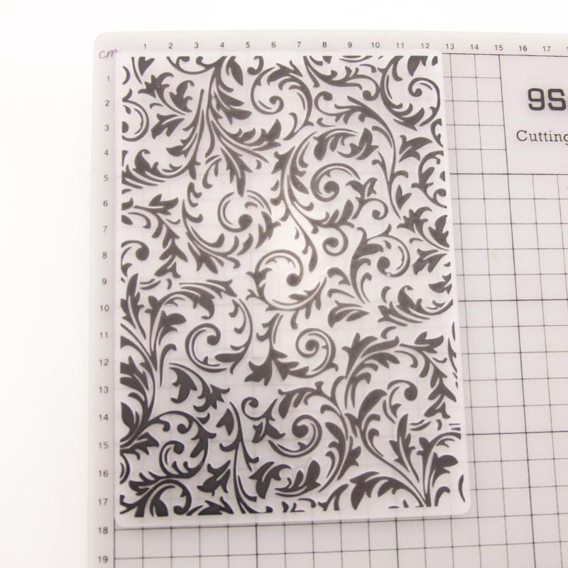 Forest Tree Leaf Branch Plastic Embossing Folder for Scrapbooking DIY Photo Album Card Decor Art Template Vine Rattan Lace Frame