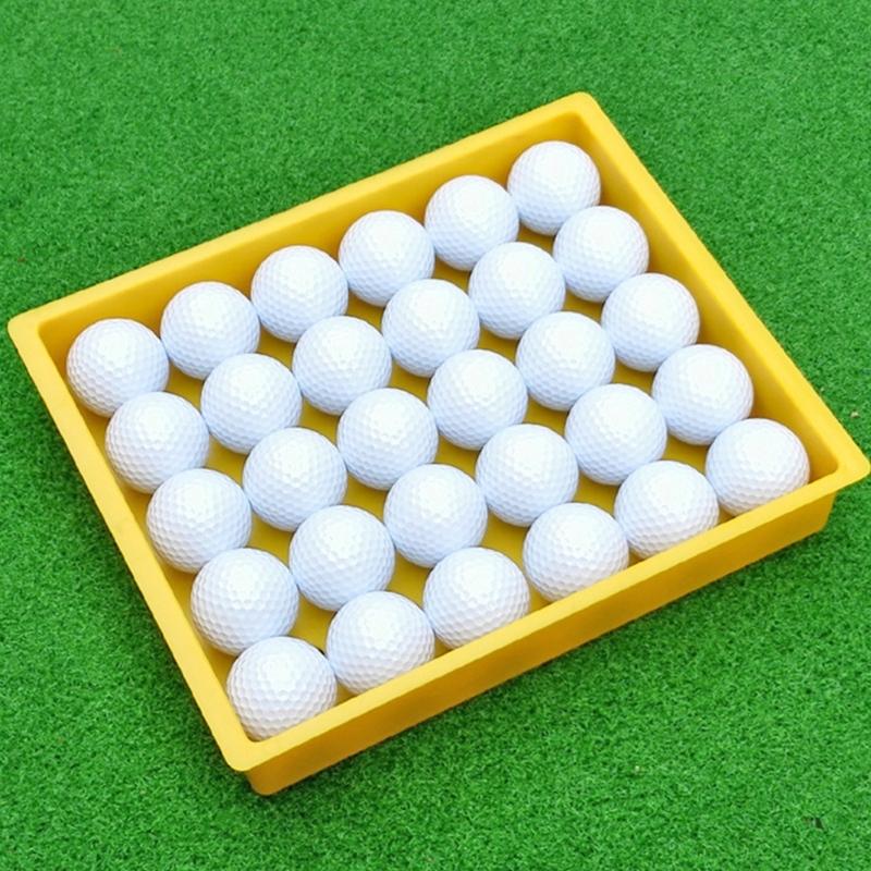 Plastic Golf Tray Storage Box Golf Ball Dispenser Tray with Hole Portable Golf Practice Ball Holder Golfing Equipment