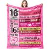 Sweet 16 Gifts 16th Birthday Gifts Happy 16th Birthday Gifts 16 Year Old Birthday Ideas Birthday Gifts Teen 16th Birthday Decorations Blanket