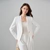Women's Lace Patchwork Collarless Suit Jacket