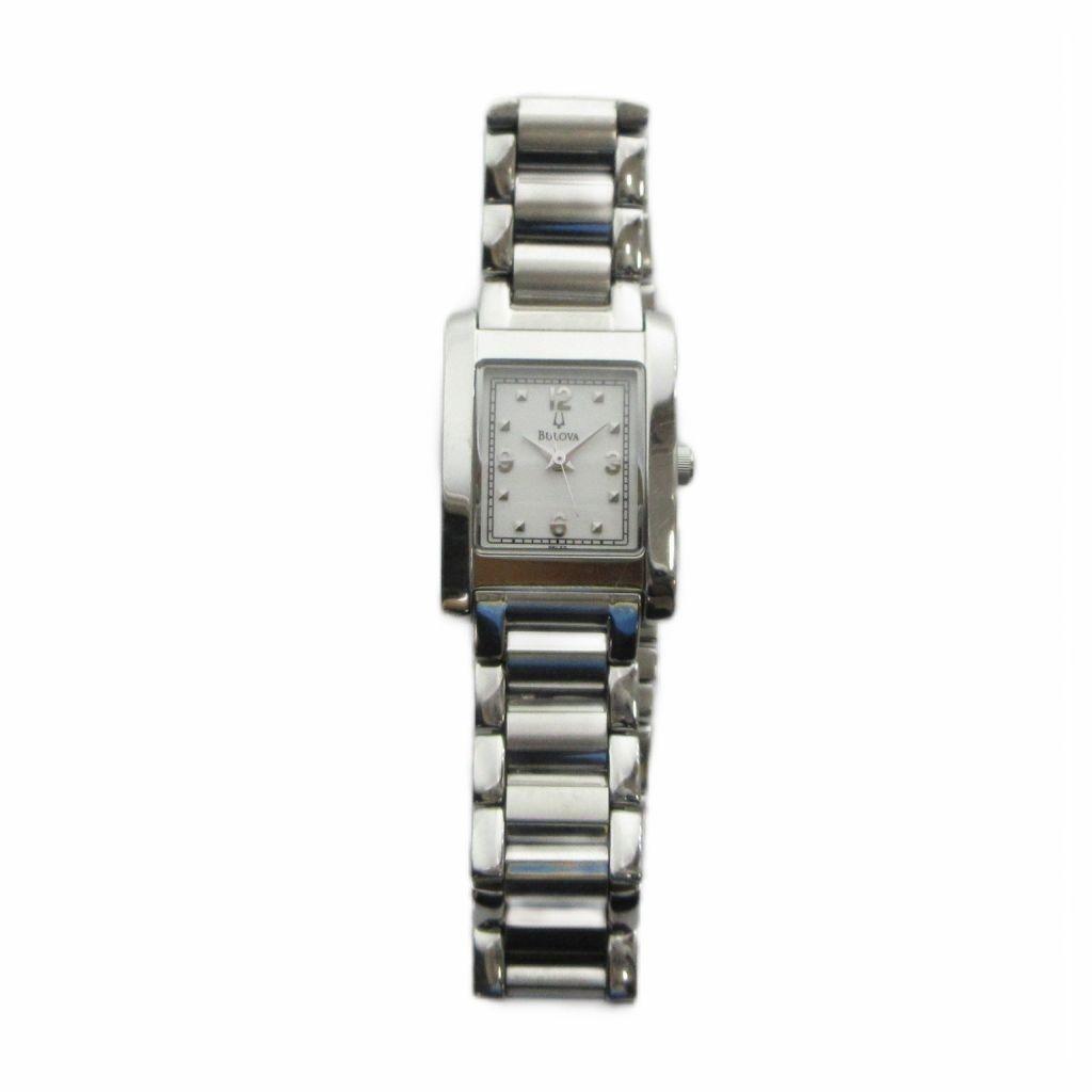 Used Bulova BULOVA C867807 Watch Quartz Analog Square Silver GY11 /MQ