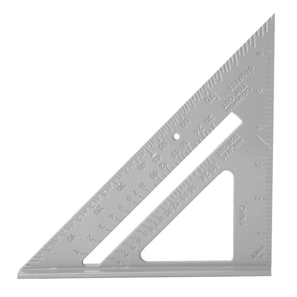 

7 Aluminum Alloy Triangle Ruler Woodworking 4590 Degree Measuring Tool