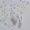 Long Lasting 3D Embossed Flowers Nails Decals Self Adhesive Floral Design Nail Art Stickers DIY Manicure Stickers Manicure