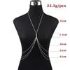 Simple Sexy Chest Chain Bikini Belly Chains for Women Cross Waist Chains Female Body Suit Girl  Beach Jewelry