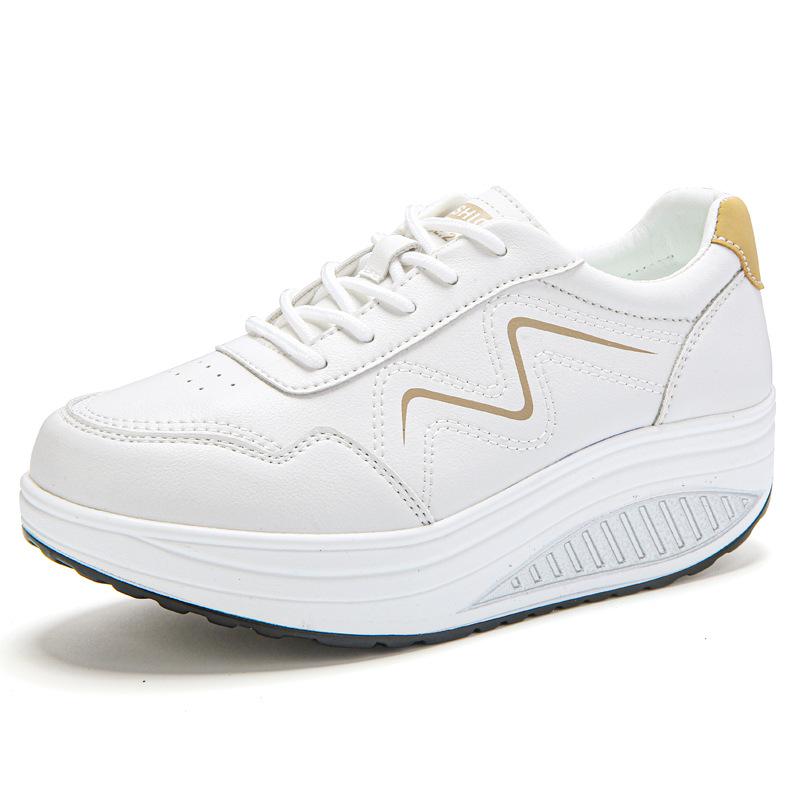 Spring and Autumn new rocking shoes sports shoes platform casual travel shoes breathable single shoes