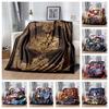 Dungeons & Dragons D20 Dice Flannel Blanket, Soft Throw Blanket for Sofa Bed