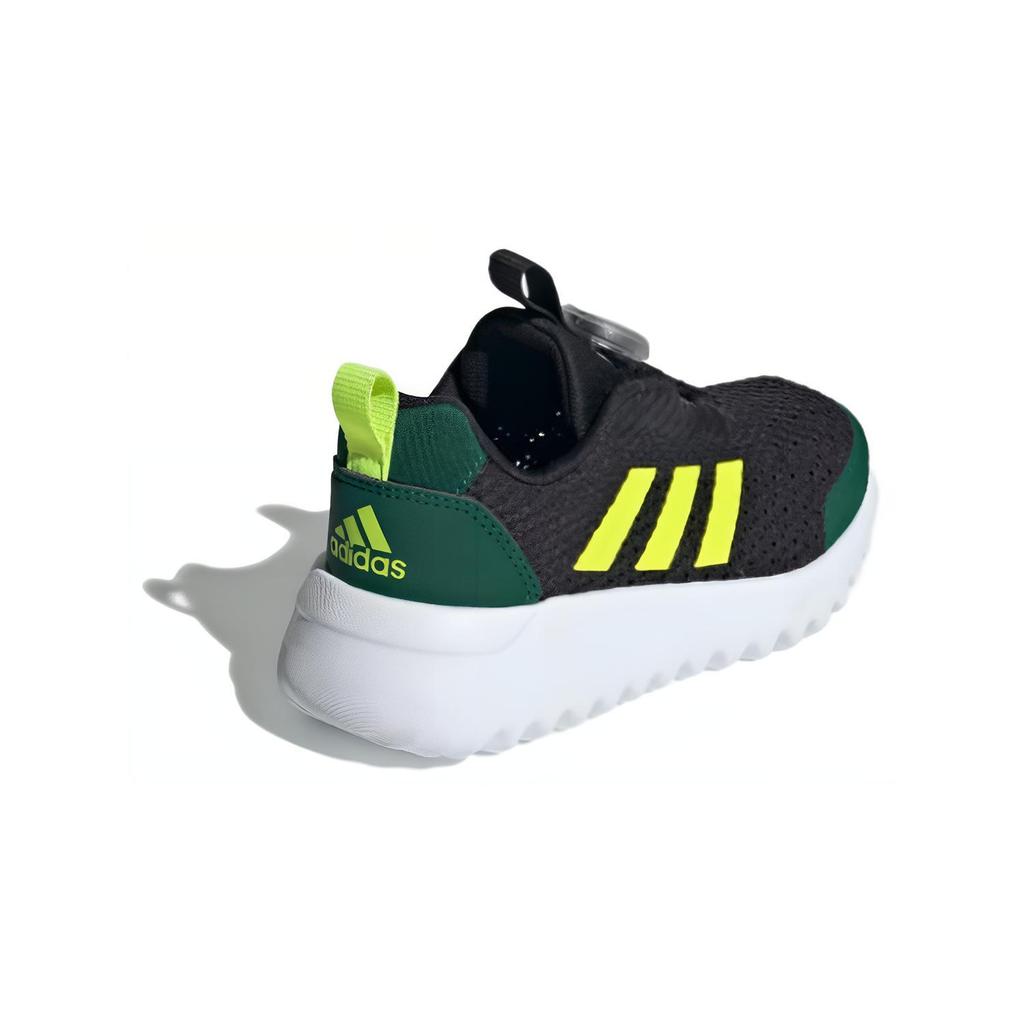 New Adidas ActiveFlex BOA 3.0 Boa 3 Cushioning, Wear Resistant Low Top Kids' Running Shoes Black Green Yellow Kids' ID3377
