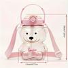 1 Pezzo Tazza Orso Carino 1000ml Tazza con Cannuccia