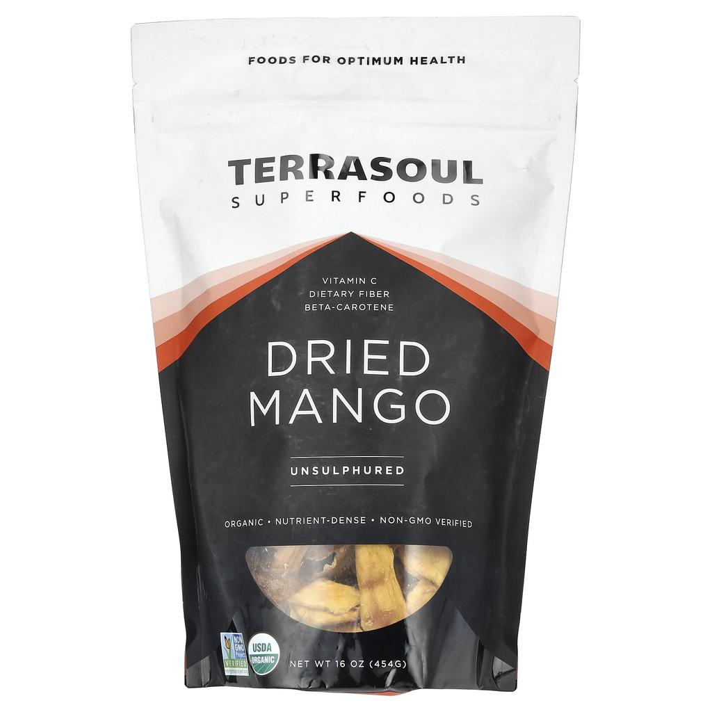 Terrasoul Superfoods, Dried Mango, Sulfur-Free, 16 oz (454 g)
