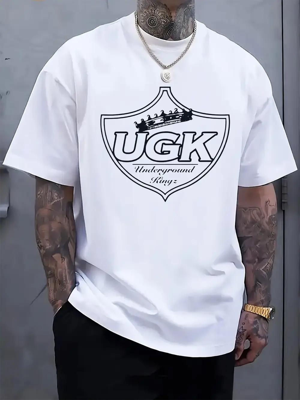Черная футболка с коротким рукавом и графическим принтом UGK Underground Kingz XXL
