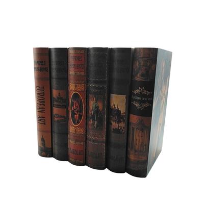COZENTA Interior Fake Foreign Dummy European Art of Large Books, Books, Retro, Antique, Books, Imitation, Books, (Set 6, Size)