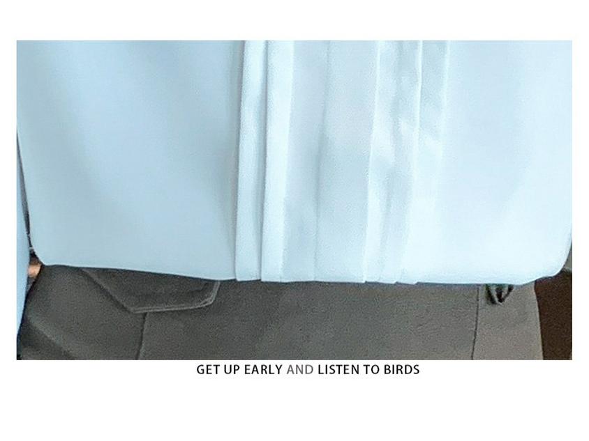 2023 Versatile White Chiffon Long Sleeve Shirt for Commuting