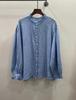 1116 Spring New Women's Round Neck Japanese Linen Top Shirt Loose Shirt Come and Go Sewing Retro Style Long Sleeves