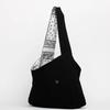Smile Paisley Big Square Reversible Hobo Bag_2color