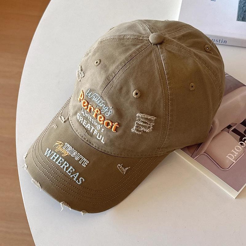 Hats for Girls New Baseball Cap Summer Sun Hat Men and Women Spring and Autumn Big Head Circumference Showing Face Small Duckling Cap