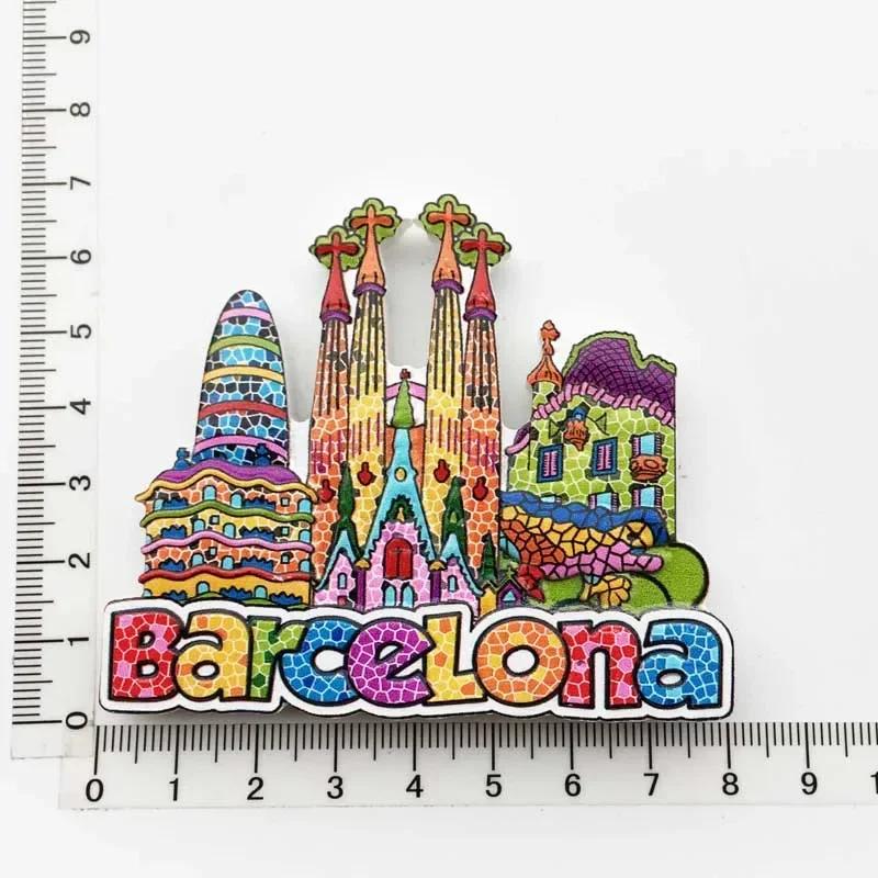 Spain Refrigerator Magnets Tourist Souvenir Cordoba Barcelona Mallorca Sevilla Cantabria Travel Gifts Magnetic Fridge Stickers