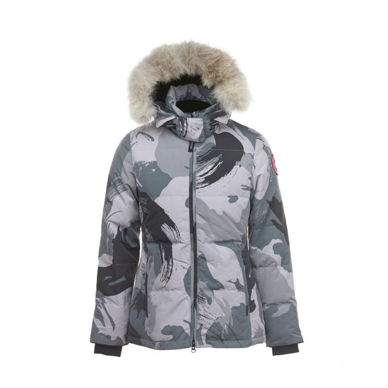 Womens Hooded Down Jacket With Removable Raccoon Fur Trim 90% White Duck Slim Fit Winter Coat