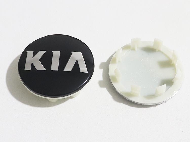 ENTQ1 4pcs new 58mm 8pins kia logo car emblem Wheel Center Hub Cap auto Rim refit dust-proof badge covers sticker styling accessories