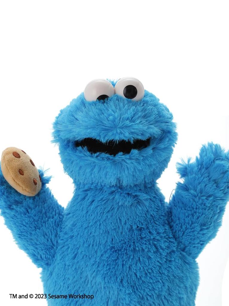 Street Plush Toy S Cookie Monster SSMULG239002 BLU Free Size [Sesame Market] Women's