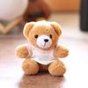 Doll Keychain Plush Pendant Bear T-Shirt Design Lightweight Key Holder Easy to Carry Keychain Backpack Accessories