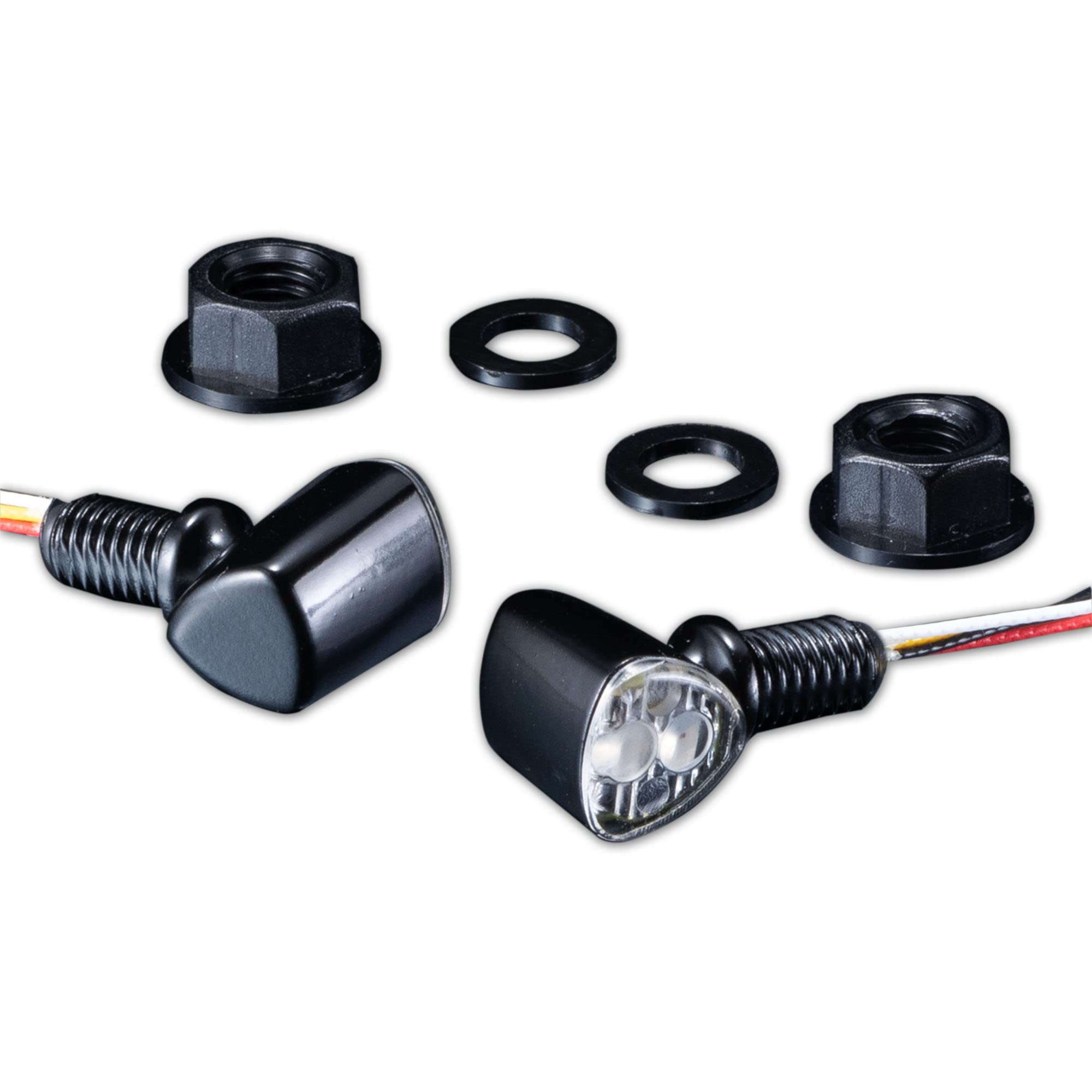 

Kijima Nano Turn Signal Type Triangle 12V Lamps, 2, Style, Combination, 2.1W, 0.5W/1.9W, 2-Pack, Amber/Red, 219-5200