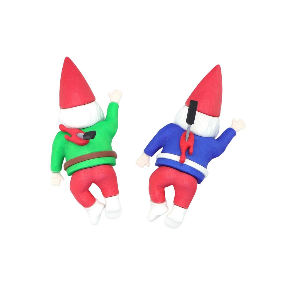 Christmas Gag Ornaments Christmas Decorations Christmas Dwarf Refrigerator Magnet 3D Print Dwarf Model