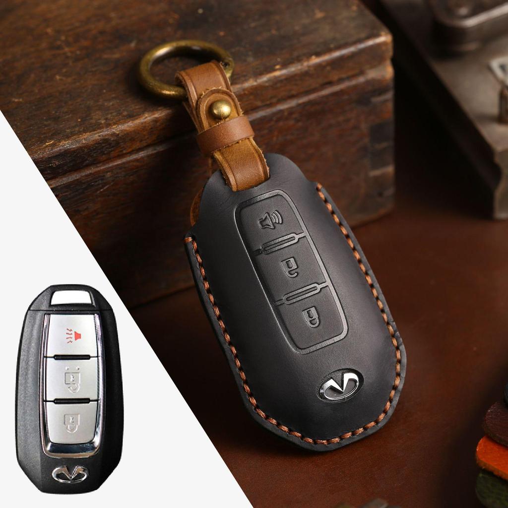 Genuine Leather Key Cover for Infiniti: High-End Protection